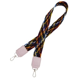 Angel Çanta Aksesuar Ledi Supra Örgü Model Lila Renk Derili Çanta Sapı Gümüş Metalli - 3