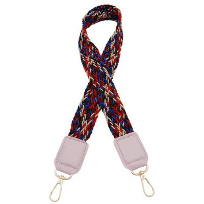 Angel Çanta Aksesuar Ledi Supra Örgü Model Lila Renk Derili Çanta Sapı Light Gold Metalli - 2