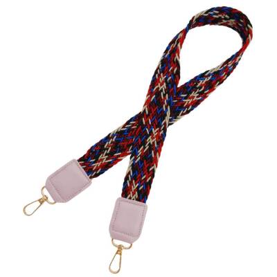 Angel Çanta Aksesuar Ledi Supra Örgü Model Lila Renk Derili Çanta Sapı Light Gold Metalli - 3