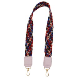 Angel Çanta Aksesuar Ledi Supra Örgü Model Lila Renk Derili Çanta Sapı Light Gold Metalli - 4