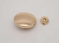 Angel Çanta Aksesuar 5 cm Yuvarlak Mıknatıslı Kilit Light Gold - Angel Çanta Aksesuar