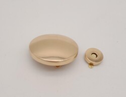 Angel Çanta Aksesuar 5 cm Yuvarlak Mıknatıslı Kilit Light Gold - 4