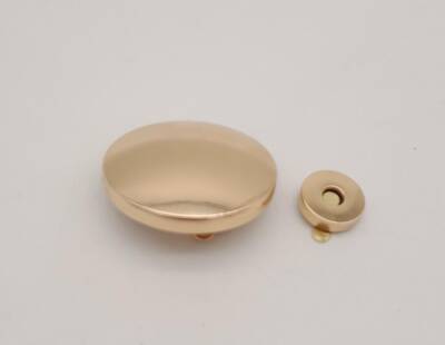Angel Çanta Aksesuar 5 cm Yuvarlak Mıknatıslı Kilit Light Gold - 4