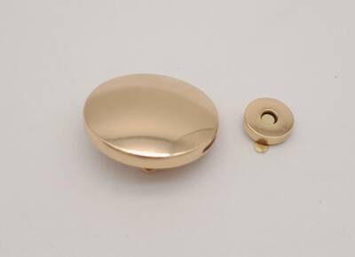 Angel Çanta Aksesuar 5 cm Yuvarlak Mıknatıslı Kilit Light Gold - 1
