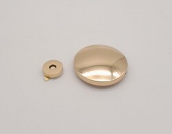 Angel Çanta Aksesuar 5 cm Yuvarlak Mıknatıslı Kilit Light Gold - 3