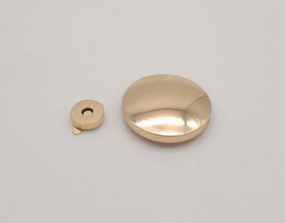 Angel Çanta Aksesuar 5 cm Yuvarlak Mıknatıslı Kilit Light Gold - 3