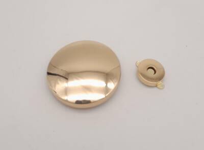 Angel Çanta Aksesuar 5 cm Yuvarlak Mıknatıslı Kilit Light Gold - 2
