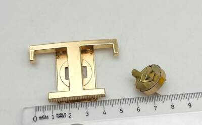 Angel Çanta Aksesuar 5.5x3.5 Cm Light Gold T Model Kilit - 1