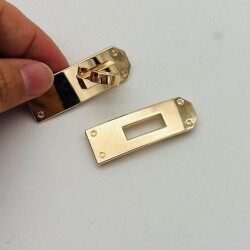 Angel Çanta Aksesuar 6 Cm Light Gold Geçmeli Kilit - 2