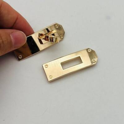 Angel Çanta Aksesuar 6 Cm Light Gold Geçmeli Kilit - 2