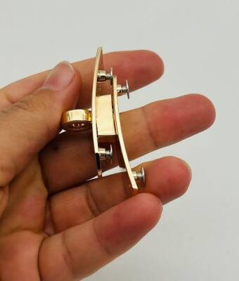 Angel Çanta Aksesuar 6 Cm Light Gold Geçmeli Kilit - 4