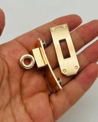 Angel Çanta Aksesuar 6 Cm Light Gold Geçmeli Kilit - 5