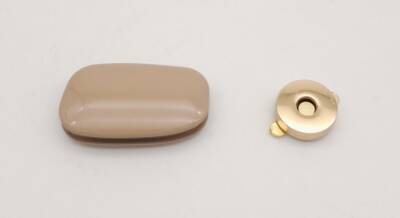 Angel Çanta Aksesuar Bej Renkli Light Gold Mıknatıslı Kilit - 3