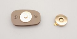 Angel Çanta Aksesuar Bej Renkli Light Gold Mıknatıslı Kilit - 4