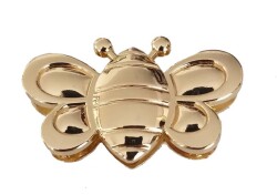 Angel Çanta Aksesuar Kelebek Model Mıknatıslı Kilit Light Gold - Angel Çanta Aksesuar