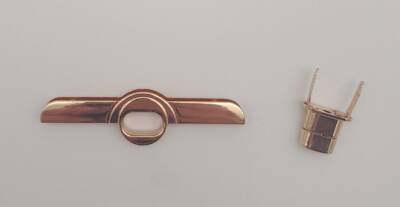 Angel Çanta Aksesuar Kilitli Kapak Aparatı No:2 Light Gold Renk - 3