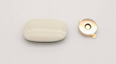 Angel Çanta Aksesuar Krem Renkli Light Gold Mıknatıslı Kilit - 3