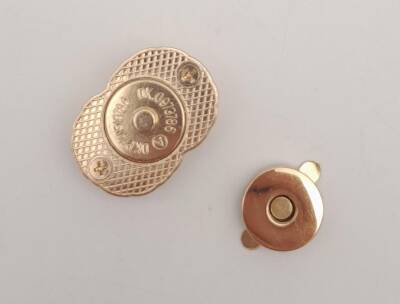 Angel Çanta Aksesuar Light Gold Çift Daire Mıknatıslı Kilit - 3