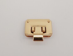 Angel Çanta Aksesuar Light Gold Renk Dilli Kilit - Angel Çanta Aksesuar