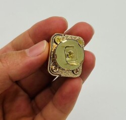 Angel Çanta Aksesuar Light Gold Renk 2.5x2 Cm Mıknatıslı Kilit - 2