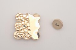 Angel Çanta Aksesuar Light Gold Renk 4.5 cm Mıknatıslı Kilit - Angel Çanta Aksesuar