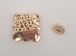 Angel Çanta Aksesuar Light Gold Renk 4.5 cm Mıknatıslı Kilit - 4