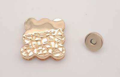 Angel Çanta Aksesuar Light Gold Renk 4.5 cm Mıknatıslı Kilit - 2