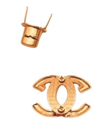 Angel Çanta Aksesuar Light Gold Renk 4x3 cm Vidalı Çanta Kilidi - 2