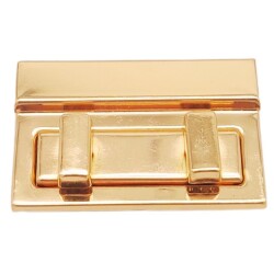 Angel Çanta Aksesuar Light Gold Renk 5.3x3.5 cm Kilit No:87 - Angel Çanta Aksesuar