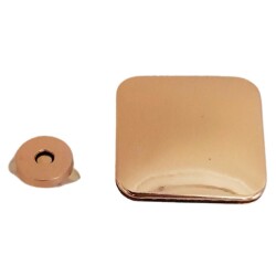 Angel Çanta Aksesuar Light Gold Renk 5x4.5 cm Mıknatıslı Kilit - Angel Çanta Aksesuar