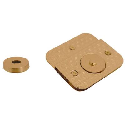 Angel Çanta Aksesuar Light Gold Renk 5x4.5 cm Mıknatıslı Kilit - 2