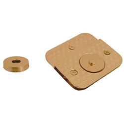 Angel Çanta Aksesuar Light Gold Renk 5x4.5 cm Mıknatıslı Kilit - 2