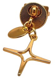 Angel Çanta Aksesuar Light Gold Renk Sarkaç Yıldız Süslü Çanta Kilidi - Angel Çanta Aksesuar