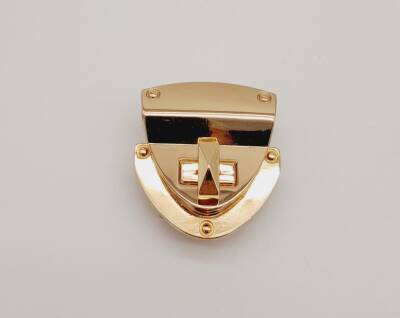 Angel Çanta Aksesuar Light Gold Renk Üçgen Kilit - 4