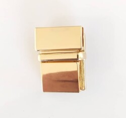 Angel Çanta Aksesuar Light Gold Renk Vidalı Kilit No:18 - Angel Çanta Aksesuar