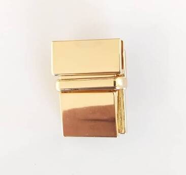 Angel Çanta Aksesuar Light Gold Renk Vidalı Kilit No:18 - 1