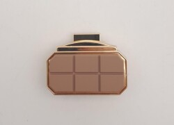 Angel Çanta Aksesuar Light Gold Vizon Renk Mat Akrilikli Kilit - Angel Çanta Aksesuar