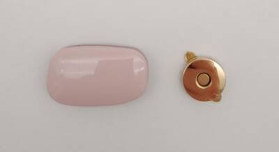 Angel Çanta Aksesuar Pudra Renkli Light Gold Mıknatıslı Kilit - 1