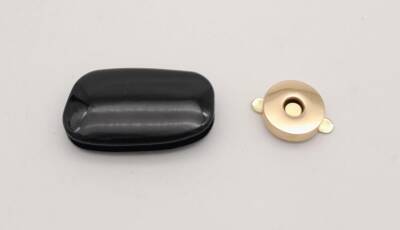 Angel Çanta Aksesuar Siyah Renkli Light Gold Mıknatıslı Kilit - 3