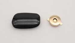 Angel Çanta Aksesuar Siyah Renkli Light Gold Mıknatıslı Kilit - 3