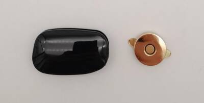 Angel Çanta Aksesuar Siyah Renkli Light Gold Mıknatıslı Kilit - 1