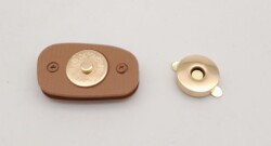 Angel Çanta Aksesuar Taba Renkli Light Gold Mıknatıslı Kilit - 4