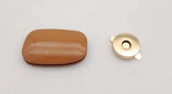 Angel Çanta Aksesuar Taba Renkli Light Gold Mıknatıslı Kilit - 3