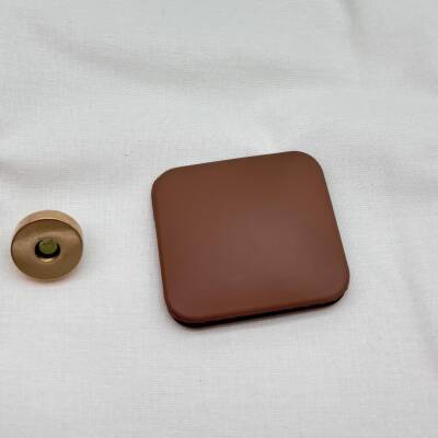 Angel Çanta Aksesuar Vizon Renk 5x4.5 cm Mıknatıslı Mat Kilit - 1