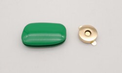 Angel Çanta Aksesuar Yeşil Renkli Light Gold Mıknatıslı Kilit - 3