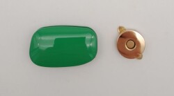 Angel Çanta Aksesuar Yeşil Renkli Light Gold Mıknatıslı Kilit - Angel Çanta Aksesuar