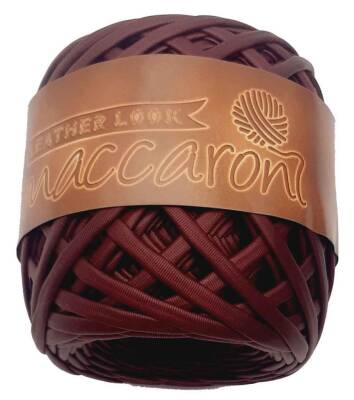 Angel Çanta Aksesuar Bordo Renk Maccaroni Deri İp - 1