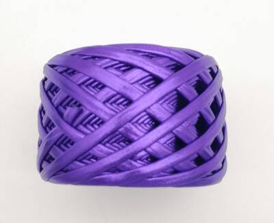 Angel Çanta Aksesuar Mor Renk Metalik İp - 3