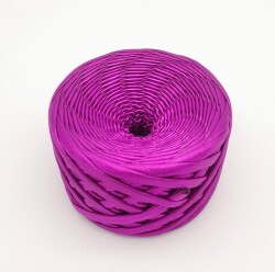 Angel Çanta Aksesuar Mürdüm Renk Metalik İp - Angel Çanta Aksesuar