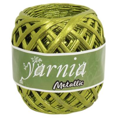 Angel Çanta Aksesuar Yarnia Metalik İp Limon Yeşili Renk - 1